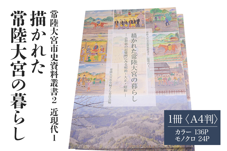 
                  常陸大宮市史資料叢書2 近現代1 描かれた常陸大宮の暮らし 1冊 記憶画 郷土史 歴史 資料集 農村の風景 明治 大正 昭和 茨城県 【常陸大宮市教育委員会事務局文化スポーツ課】 【ho1310】
                