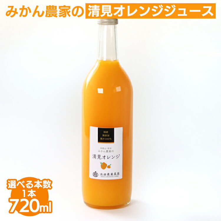 【ふるさと納税】＼選べる本数／ 無添加清見ジュース720ml ※北海道・沖縄・離島への配送不可