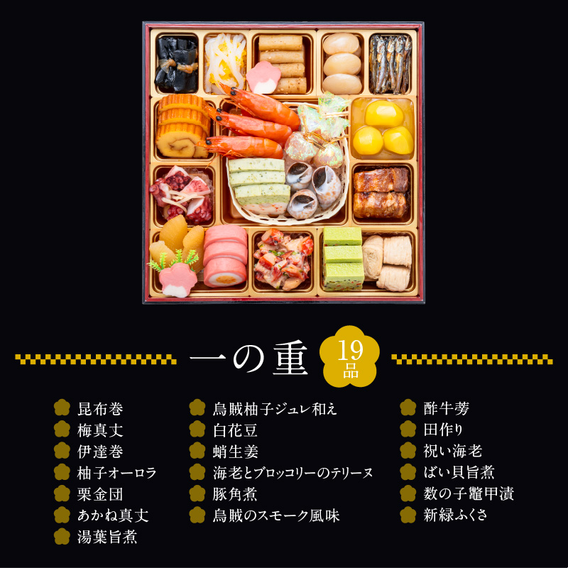名古屋コーチン味噌煮込みうどん と 千賀屋謹製 迎春おせち料理 和風三段重「おもてなし」セット 名古屋コーチン 味噌煮込み うどん 迎春 おせち料理 和風三段重 おもてなし セット 千賀屋 おせち 2
