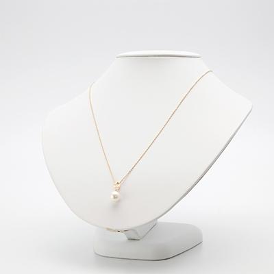 ふるさと納税 長崎県 あこや真珠9mm珠ペンダント　K18　T-2 |  | 01