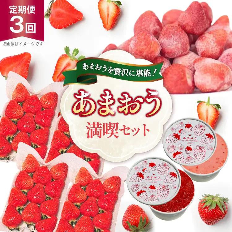 いちご あまおう 満喫セット 定期便 3回 【2027年発送】