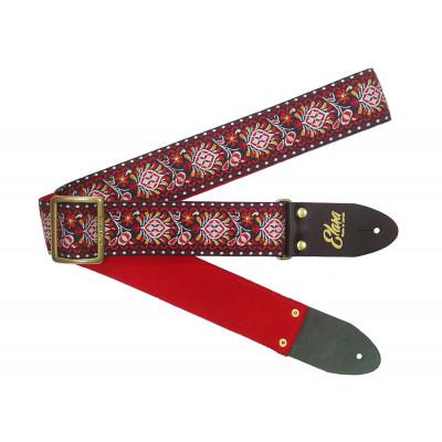 ふるさと納税 郡上市 【ギターストラップ】 Elara Straps Peacock Queue Red