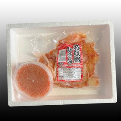 ふるさと納税 根室市 いくら醤油漬け100g×1P、花咲かにむき身300g×1P B-30014 |  | 01