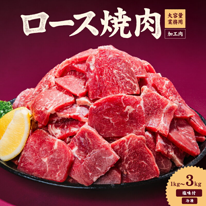 【ふるさと納税】 牛肉 ロース 焼肉 1kg / 2kg / 3kg タンブリング加工 牛ロース ロース肉 肉 冷凍 小分け 味付けなし 焼肉 焼き肉 BBQ バーベキュー 丼物 簡単調理 炒め物 家庭用 業務用 人気 お取り寄せ 愛媛県 松山市