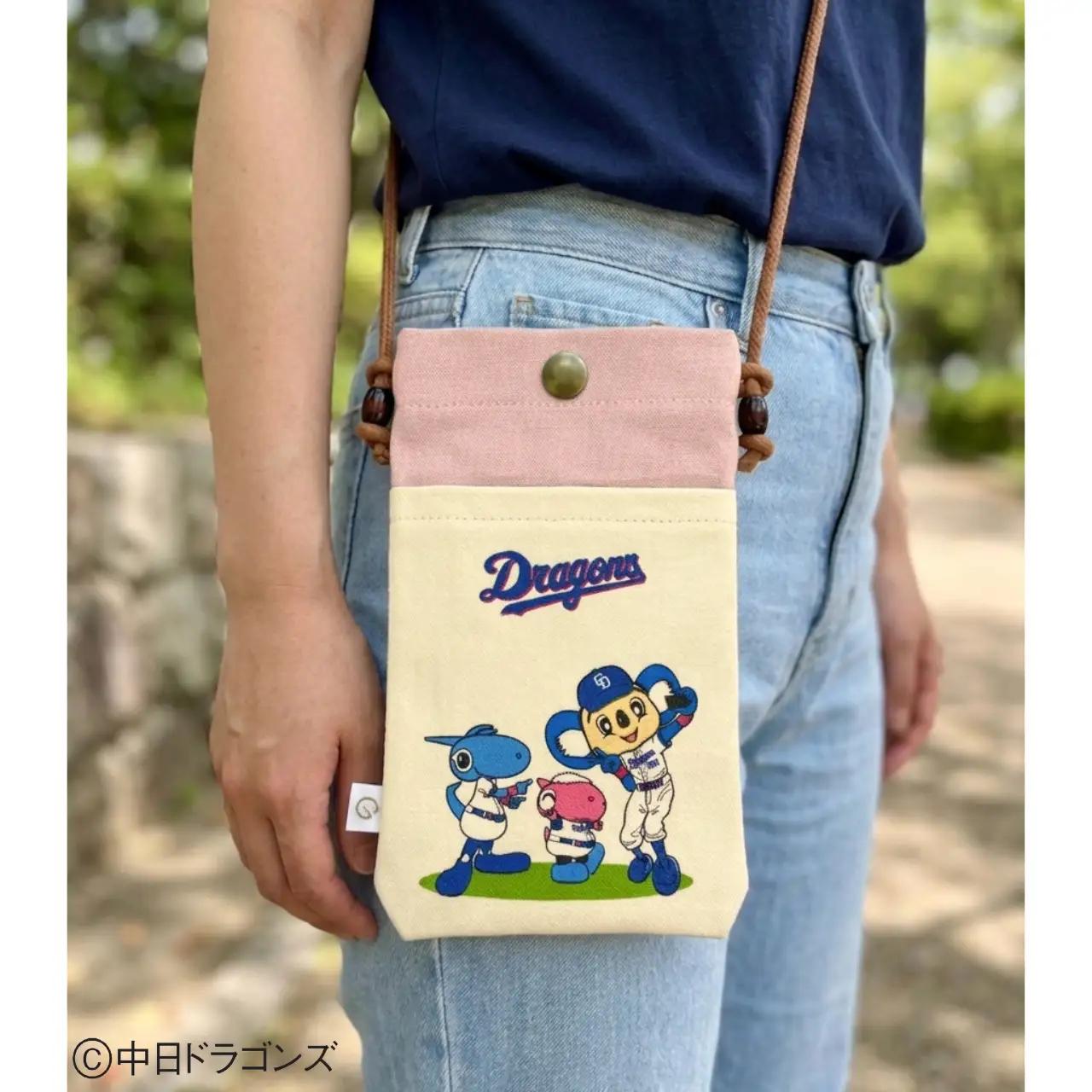 【中日ドラゴンズとのコラボアイテム】のこり染×ドアラスマホショルダー26 ウーロン
