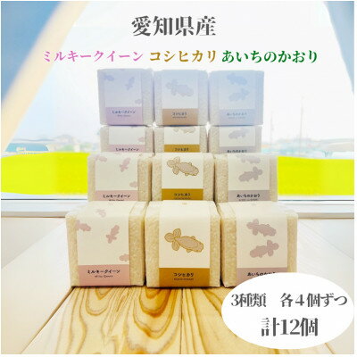 【ふるさと納税】おいしさ長持ち!3種300g真空パック米12個セット【1206493】