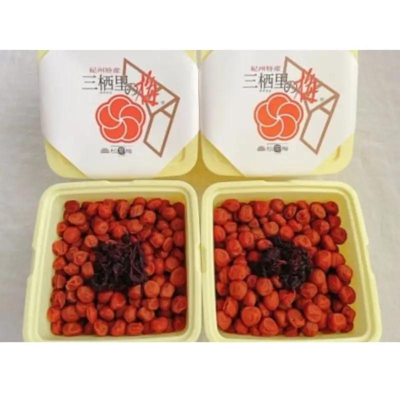 紀州小梅　華（塩分10％）　4kg(2kg×2個） / 田辺市 紀州南高梅 南高梅 梅干し 梅干 梅  肉厚 お米 おにぎり 焼酎 梅酒 健康 小梅 【ske048-2】