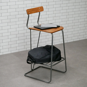A-100Re （エ－ヒャクレ） HIGH CHAIR ブラック_ブラウン  EB8-0626