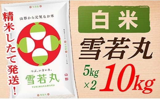 【令和7年産】【白米】山形県産雪若丸10kg