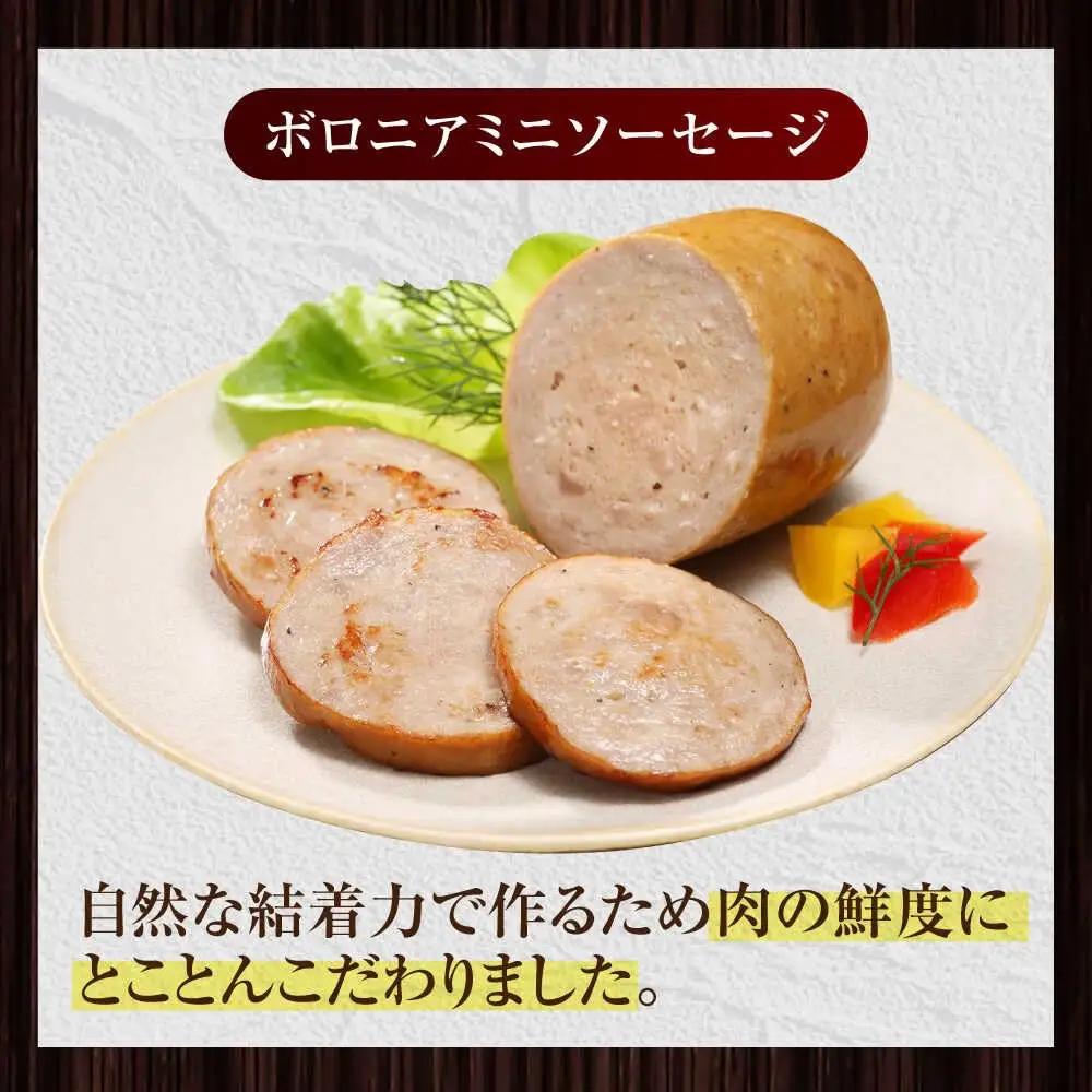 放牧豚 ボロニアミニソーセージ 計540g（180g×3） 豚肉 ソーセージ 無添加 無塩せき 北海道 [AXBA106]
