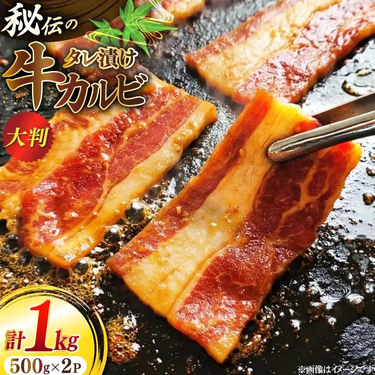 大判 秘伝のカルビ 500g 2パック 計1kg