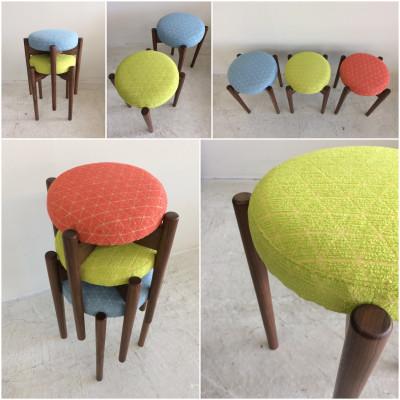 ふるさと納税 大川市 bolo stool 01【イエロー/ウォールナット/高さ44cm】 |  | 01