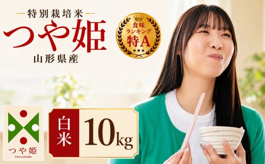 【令和7年産】 特別栽培米 つや姫 精米 10kg（5kg×2袋）　山形県産 　| つやひめ 10キロ 米 お米 コメ 白米 食品 ご飯 ごはん 美味しい おいしい ブランド米 エコ包装 おすすめ 人気 山形県 鶴岡市 東北 国産 お取り寄せ SDGs未来都市鶴岡 返礼品