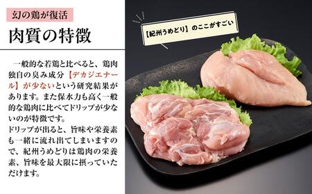 紀州うめどり むね肉 4枚 合計 約1.2kg セット 冷凍 鶏肉 鶏 地鶏 肉