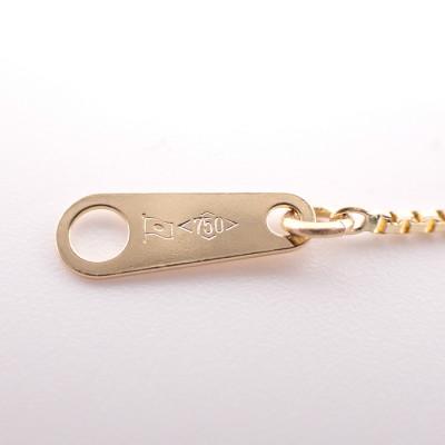 ふるさと納税 飯豊町 K18 ベネチアンスライドネックレス 50cm |  | 01