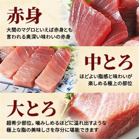 大間産本マグロ 3種セット(大トロ・中トロ・赤身) 合計600g前後【配送不可地域：離島】【1657767】