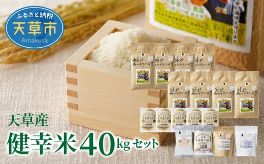 S067-021_【令和7年産】健幸米40kgセット(コシヒカリ・玄米めんなど)