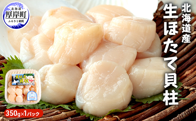 北海道産 生ほたて 貝柱 350g×1パック ホタテ 帆立 魚貝類 生