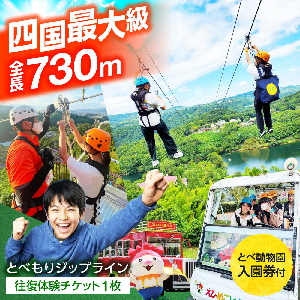 【ふるさと納税】体験チケット とべもりジップライン往復体験チケット(えひめこどもの城スタート) / ジップライン 体験 チケット とべもり 往復 えひめこどもの城 アウトドア レジャー 人気 おすすめ / 愛媛県砥部町/伊予鉄総合企画株式会社えひめこどもの城[BJCL001]