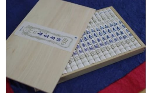 淡路島手延べ素麺　白糸　木箱【950ｇ】（50ｇｘ19本）