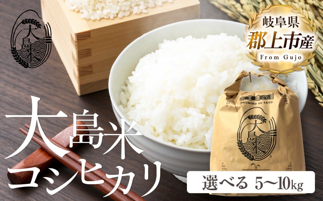 
            「精米」大島米 5kg 10kg　令和7年産 食品  米 雑穀  白米 15000円 29000円
          