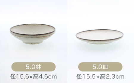 【美濃焼】クレタ 切立リム型 シリーズ各1点 合計6点セット 【カネ定製陶】 プレート ボウル セット[MEI169]