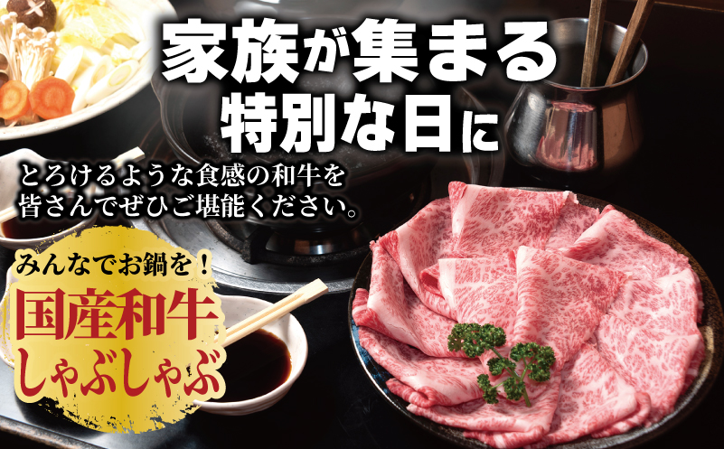 A5ランク 国産和牛 肩ロース 牛しゃぶ 鍋  小分け少量パック（300g×1P） 010B1924