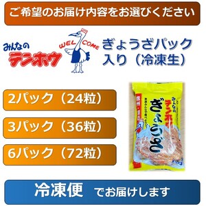 テンホウのぎょうざ（パック入り/冷凍生）2パック[4人前/24粒]（シナモン・八角入り）／ テンホウ ぎょうざ ギョウザ 餃子 冷凍 ぎょうざ ぎょうざ ぎょうざ ぎょうざ 信州 長野県 諏訪市 諏訪