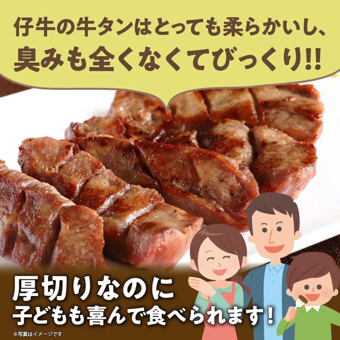 【定期便 12ヶ月】厚切り牛タンステーキ 塩味 600g×12回 定期便 _l-7