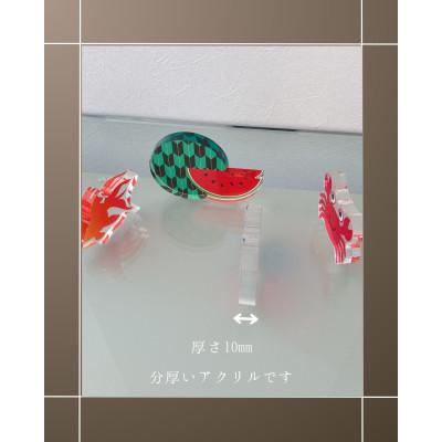 ふるさと納税 羽島市 季節のアクリル積み木　収納ケース付〜8月〜 |  | 02