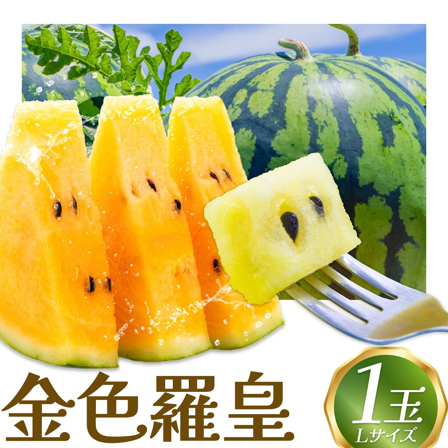 【ふるさと納税】すいか 金色羅皇 黄色スイカ 高橋商店《2027年7月中旬-8月上頃出荷》熊本県 苓北町 フルーツ 果物 くだもの すいか 西瓜 熊本 夏