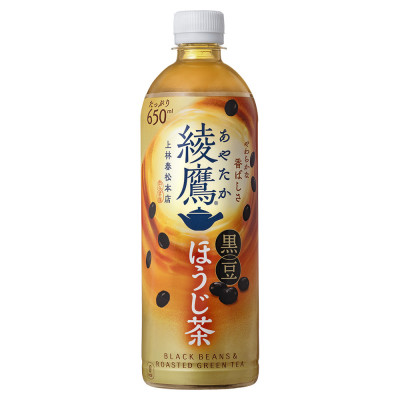綾鷹黒豆ほうじ茶 650mlPET×24本