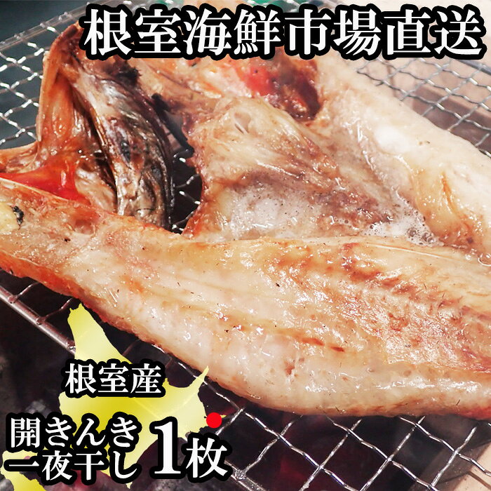 【ふるさと納税】[北海道根室産]根室海鮮市場＜直送＞無添加開きキンキ(めんめ)一夜干し×1P G-28083
