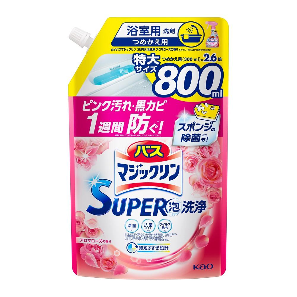 【花王】バスマジックリンアロマローズ　詰替え800ml×15個