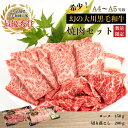 【ふるさと納税】 肉 牛肉 国産 黒毛 和牛 ロース 150g 切り落とし 200g 焼肉 希少 幻の大川黒毛和牛 高知県 須崎市