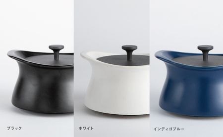 best pot（ベストポット） IH対応（20cm）インディゴブルー　［モラトゥーラ　四日市萬古焼　ばんこやき　鍋　省エネ　耐久性　人気　メディア 　ごはんがおいしい 使いやすい　時短　人気割烹愛用　無水調理　耐熱調理　蓄熱調理　節約　シチュー　米　ごはん　旨み　うまみ］