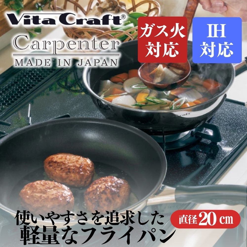 【ふるさと納税】カーペンター フライパン 20cm 05067211 フライパン 軽量 ガス火 IH 調理器具 新潟市
