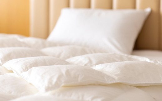 羽毛肌掛けふとん ダブル［マザーホワイトグース95％×抗菌加工生地]   【1627】