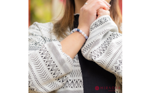 良縁を引き寄せれるように♪縁招きパワーストーンブレスレット(縁結び04)･8mm玉 (21.6cm) 21.6cm