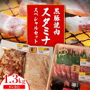 【ふるさと納税】こせどの「 肉 」スタミナ スペシャル（ 自家製 マンゴー たれ付き ） | 黒豚 豚 豚肉 焼肉 豚ロース ロース バラ カルビ カシラ ホルモン 豚ホルモン 塩ホルモン 焼肉のたれ 焼肉のタレ セット 鹿児島県大崎町 お取り寄せ ご当地 肉 お肉