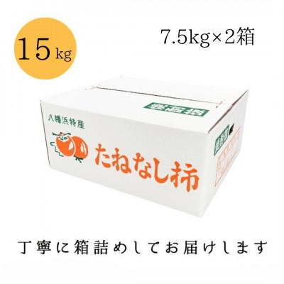 ふるさと納税 八幡浜市 《秋の味覚 種なしで食べやすい》愛媛八幡浜産 ひらたねなし柿 訳あり15kg【D20-28】 |  | 03