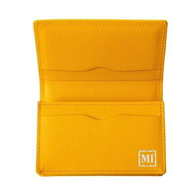 ふるさと納税 豊岡市 豊岡財布 名刺入れ 本革名刺ケース WMS01NC イエロー |  | 01