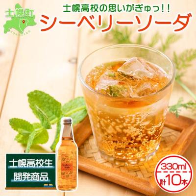 ふるさと納税 士幌町 シーベリーソーダ 330ml×10本  士幌高校生開発 サジー 十勝 士幌町【C01】