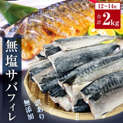 さば ＜ 訳あり ＞ 無添加 無塩サバフィレ 2kg 冷凍 魚 青魚 鯖 不揃い 規格外 ご家庭用