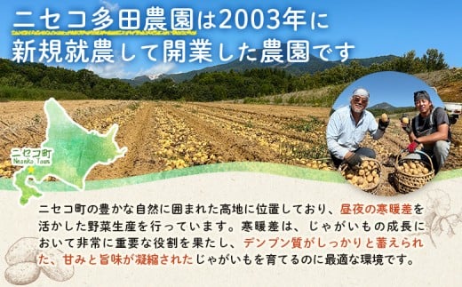 【新じゃが先行受付！】多田農園の北海道安心ラベル「Yes!clean」認証　北あかり5kg（LM-Lサイズ）