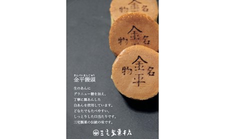 銘菓 金平饅頭 10個入り［ 三宅製菓本店 ］ 岡山 高梁 菓子 和菓子 饅頭 白餡 お菓子 スイーツ 