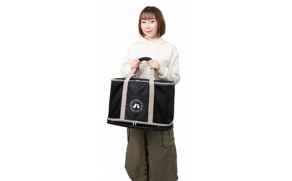 ペット用リュック（ベージュ）３ＷＡＹ使用
