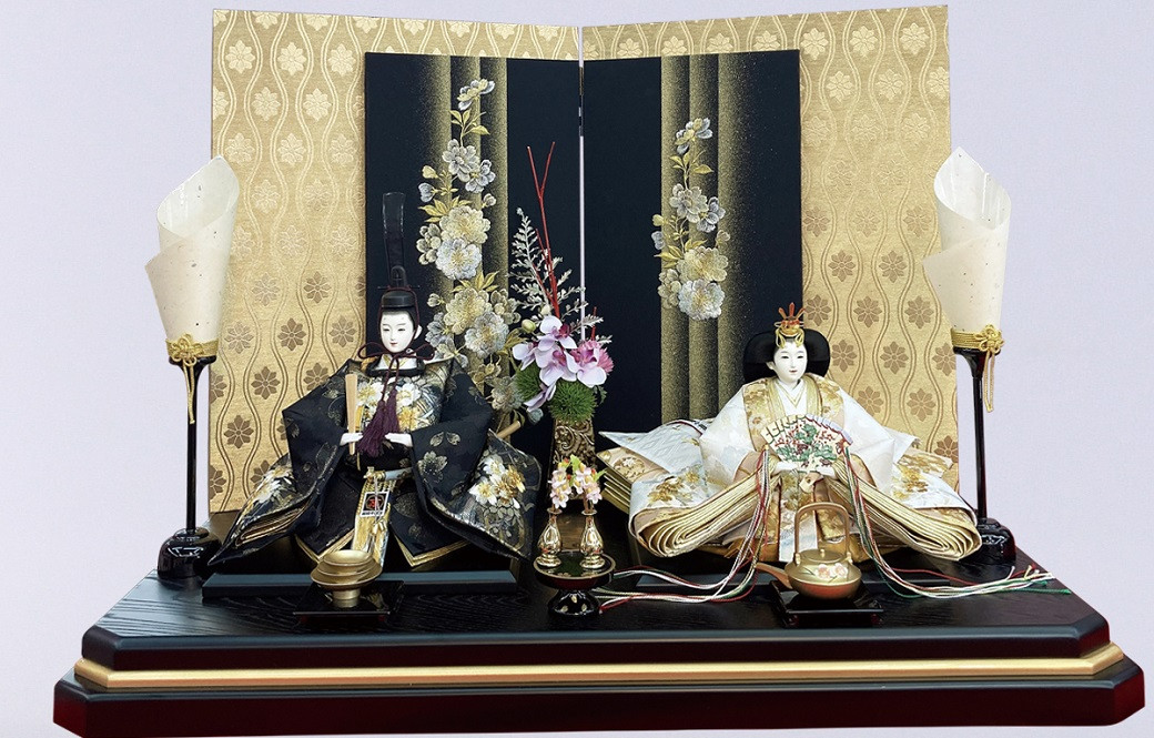 
            【完全受注生産】平安天鳳作 ひな人形 京都西陣織 〈春の宴〉 雛人形　H067-016
          