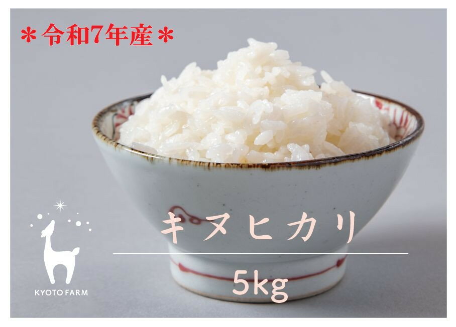【ふるさと納税】【京都ファーム】令和7年産 京都ファームのキヌヒカリ 精米5kg ［ 京都 京北産 きぬひかり 人気 おすすめ 米 コメ おこめ お取り寄せ 通販 送料無料 ふるさと納税 ］