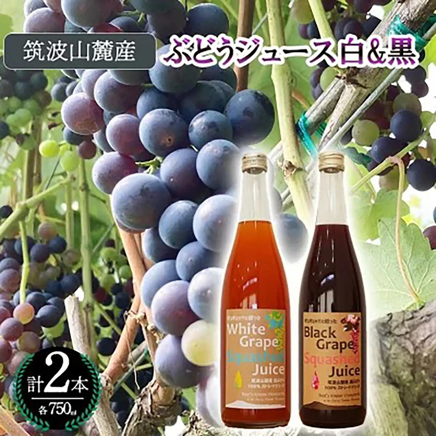 ぶどうジュース2本（白&黒 各1本）ぶどうジュース